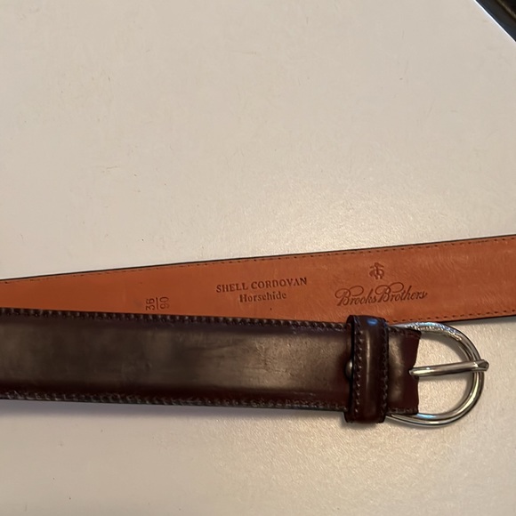 Brooks Brothers shell cordovan belt size 36